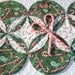 Christmas Table Runner Quilt - Green, Red, White - Candy Cane