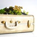 Ivory Vintage Suitcase - Samsonite marbled finish luggage