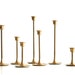 Brass candlesticks set of 7 instant collection