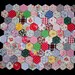 100 Fabric covered hexagons for patchwork, inc. vintage Laura Ashley & Cath Kidston