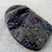 RESERVED - 70's TAPESTRY CLUTCH - Large /Slouchy / Carpet Bag / Velvet / Paisley Design / Purple / Plum / Gold / Black /Excellent Condition
