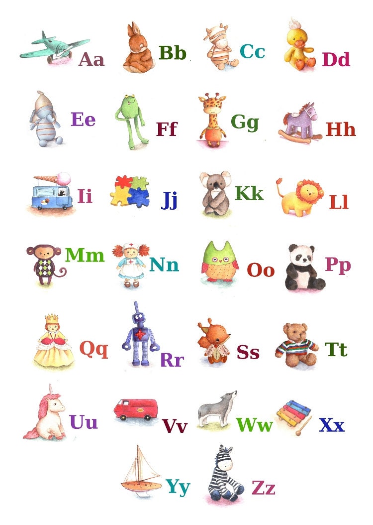 letter worksheet phonics y Nursery Decor A4 Poster ABC Alphabet Alphabet Print Toy