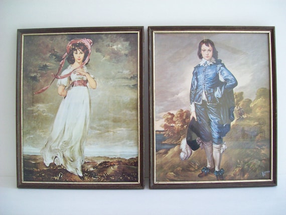 Vintage Rembrandt Blue Boy and Pinkie by GabriellasTreasures