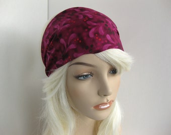 Purple Bandana Bohemian Womens Headband Dreadband Gypsy Head Wrap Purple Headband Hippie Headband Hair Accessory Womens Gift for Her