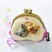 Metal frame purse / cat coin purse / 8.5 cm frame coin purse