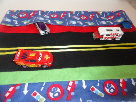 Matchbox Car Caddy Roll Up Play Mat by JustSomethingSpecial