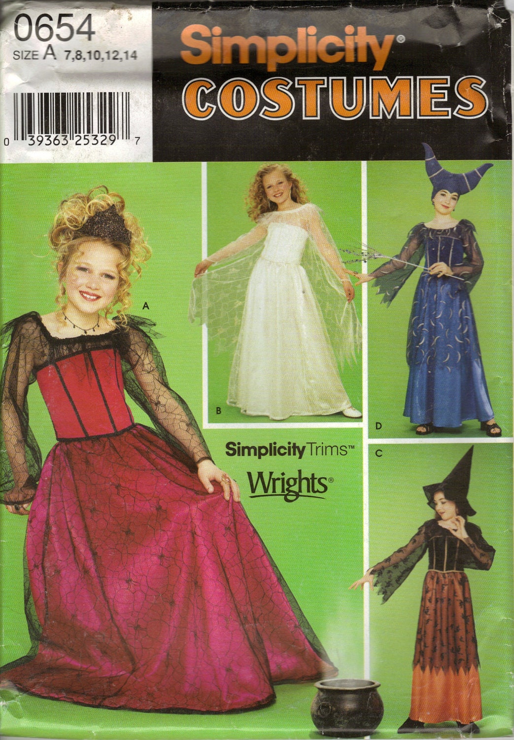 Simplicity Costume Sewing Pattern 0629 or 0654 Misses'