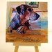 Dog Portrait for Dog Lovers - Mini Canvas with Easel - TAGT