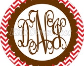Fall monogram chevron design scroll font - personalized - digital image - Fall - Autumn Il_170x135