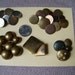 Lot of 32 Antique and Vintage One Piece Metal Buttons