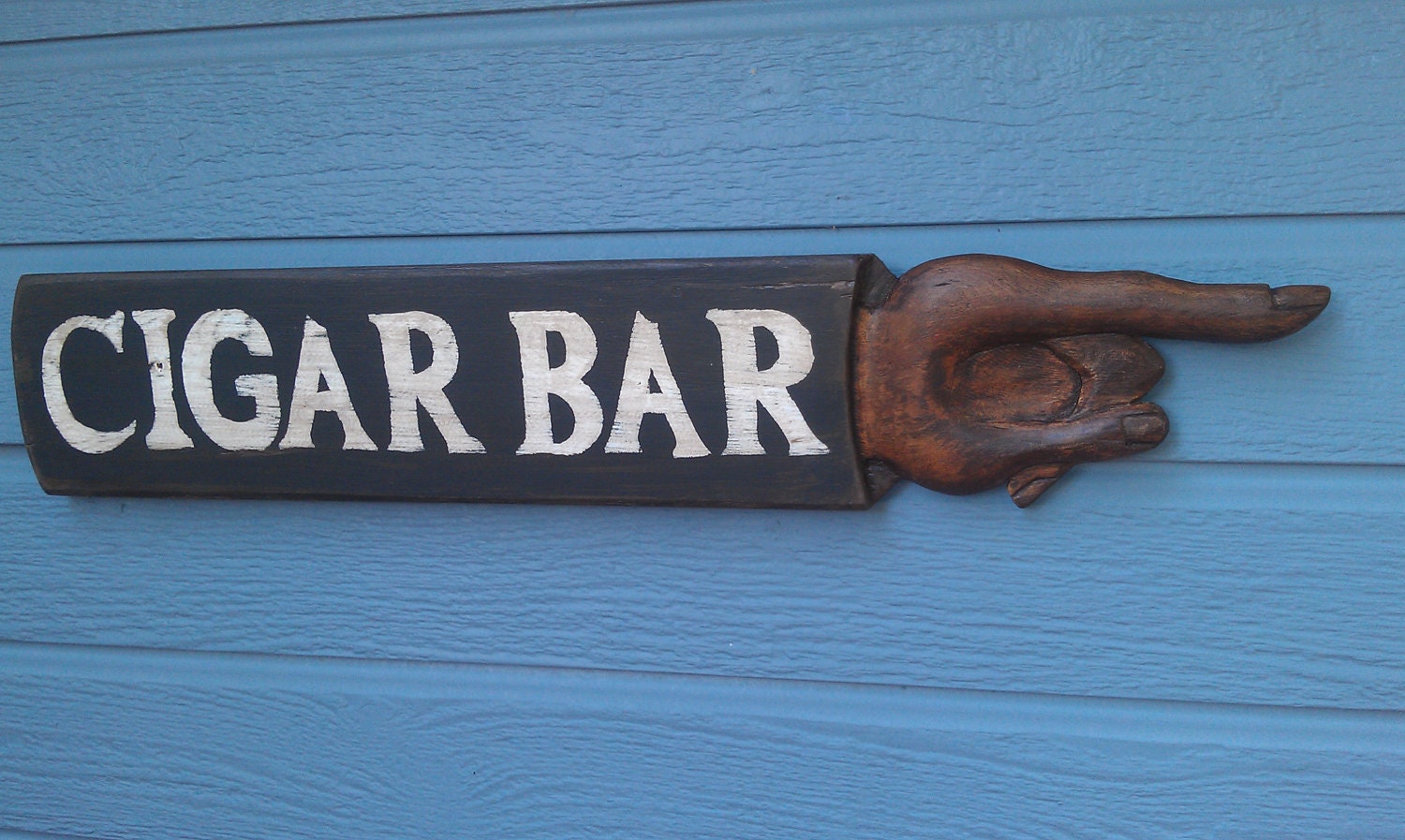 CIGAR BAR sign personalized handcrafted wood.