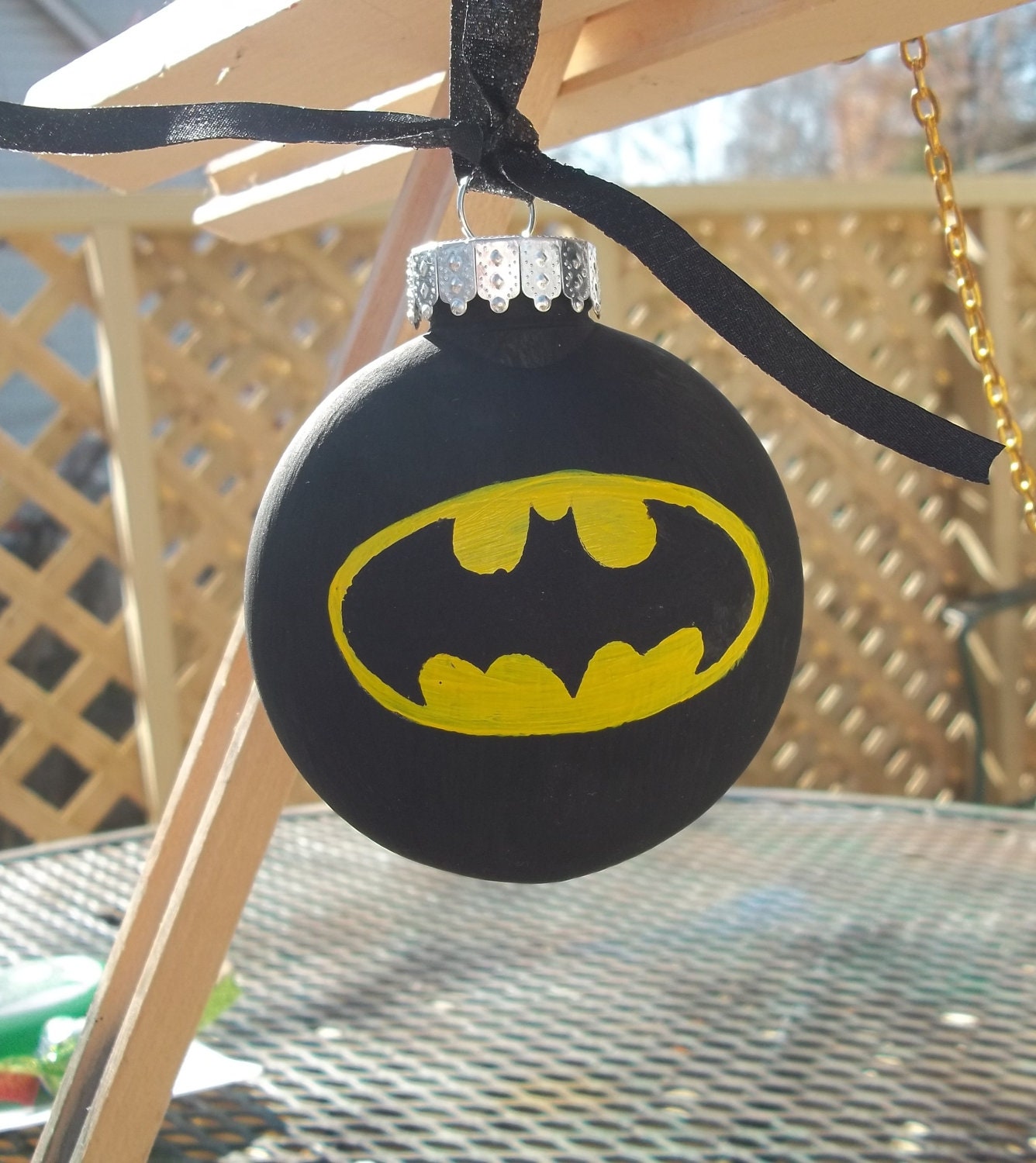 superhero personalized ornament