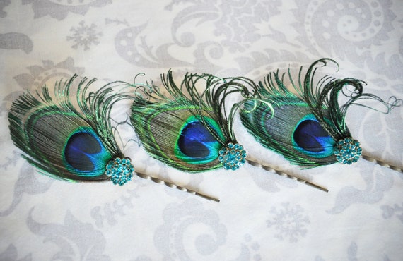 Gift  Peacock  hair Hair Set, accessories  Accessories, Bridesmaid Bridesmaid gifts bridesmaid Gift,