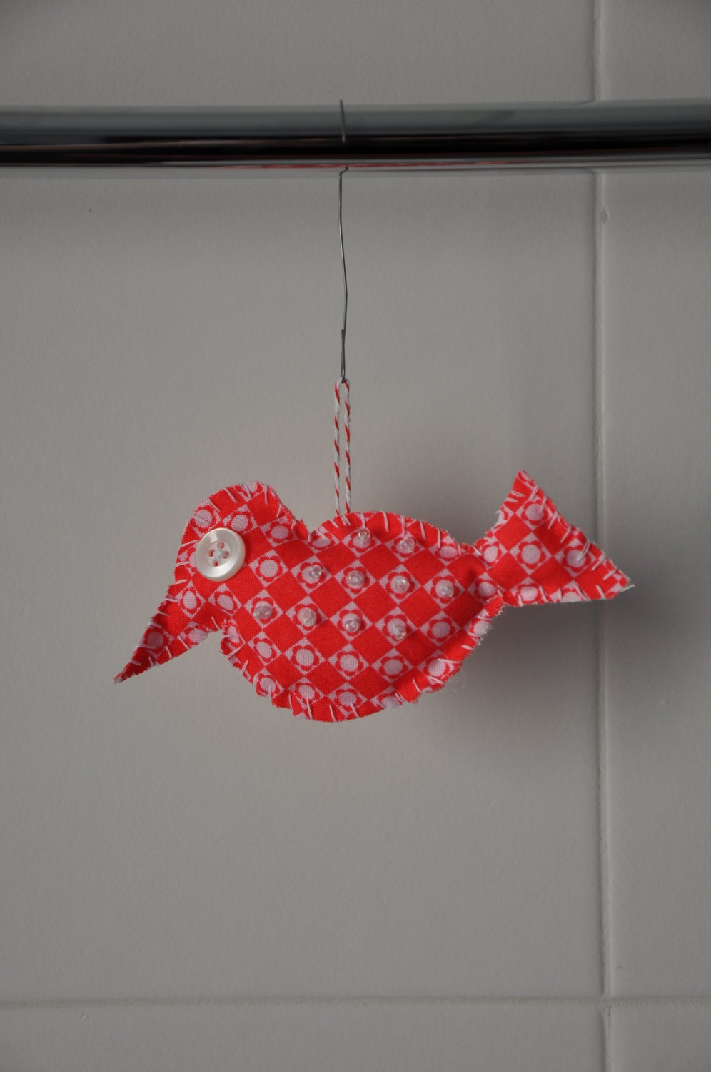 Red Country Bird ornament