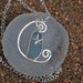 SALE Sea Glass backless bezel set Pendant in Light Blue