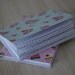 Set of 2 notebooks - Floral/Cupcakes (soft cover with lined paper) for dolls