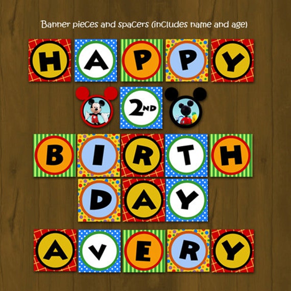 Mickey Mouse Clubhouse Printable Birthday by SplashboxPrintables