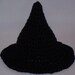 Infant Halloween Witch Hat, Black, Baby Witch Hat, crochet Halloween Witch Hat