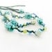 Custom listing for Tina Jenson. Green turquoise headband and Pink ruby black headband