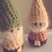 Gnome Crochet Stuffed Doll Toy Lucky Pocket Green Yellow Yarn