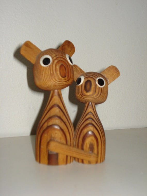 antique wooden figurines