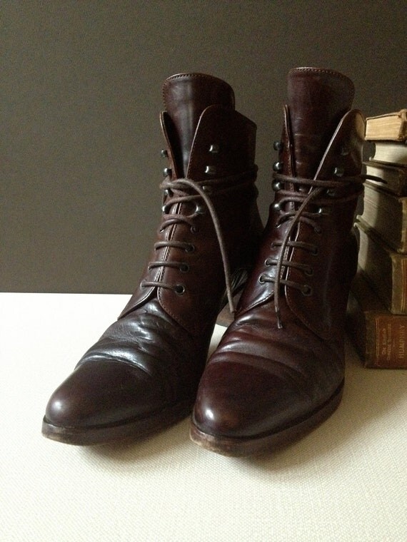 Vtg Italy // Joan & David Leather Boots // by JansVintageStuff