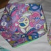 peace sign bandanna baby bib