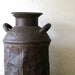 vintage milk can - urban farmhouse cool - gorgeous color/patina