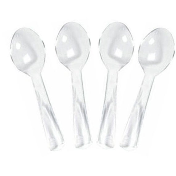 CLEAR Plastic Crafting Spoons by JazzyAppleGal on Etsy