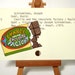 RESERVED Charlie and the Chocolate Factory - Print of chocolate bar painted on library card catalog card