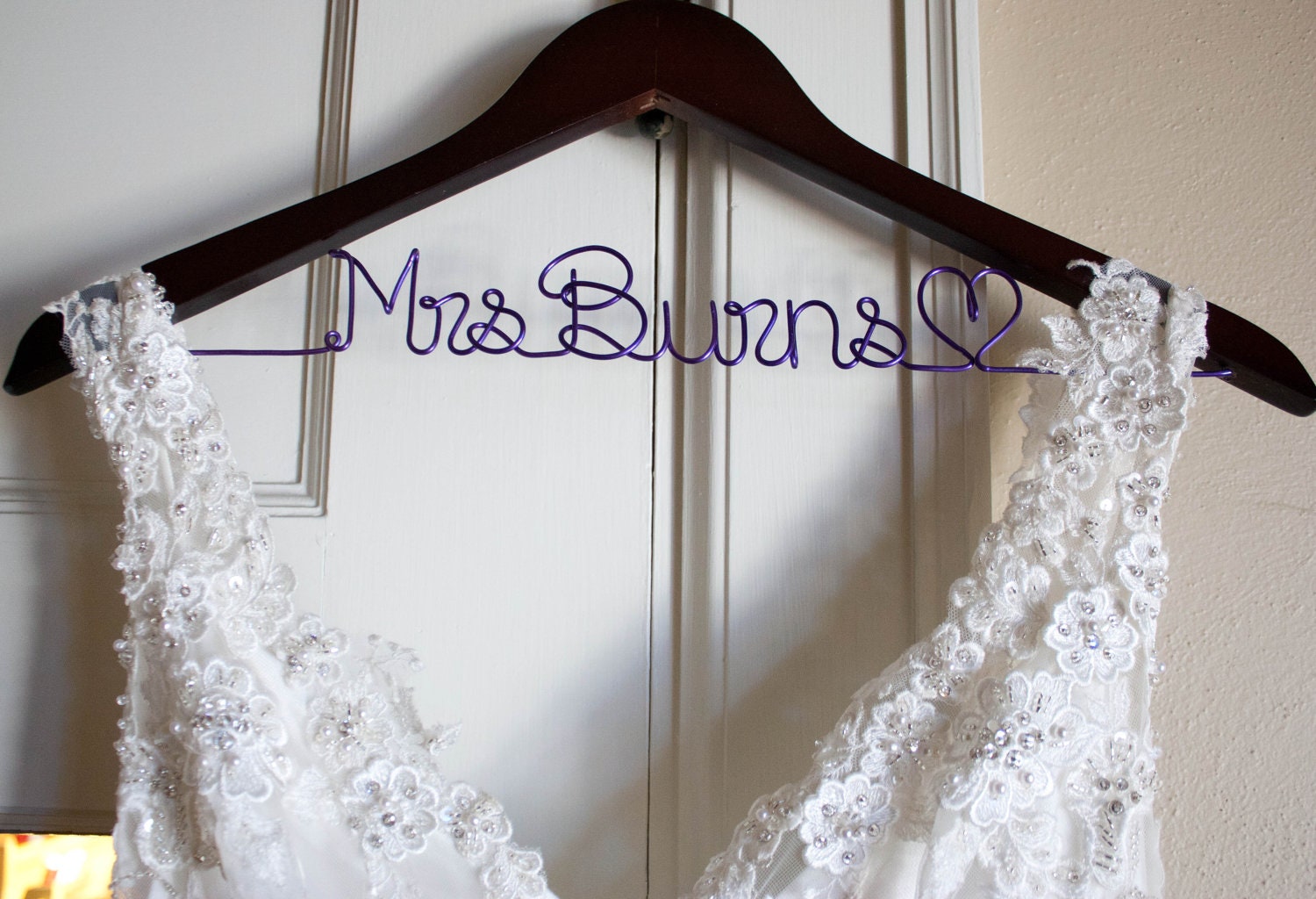 wedding dress hanger picture