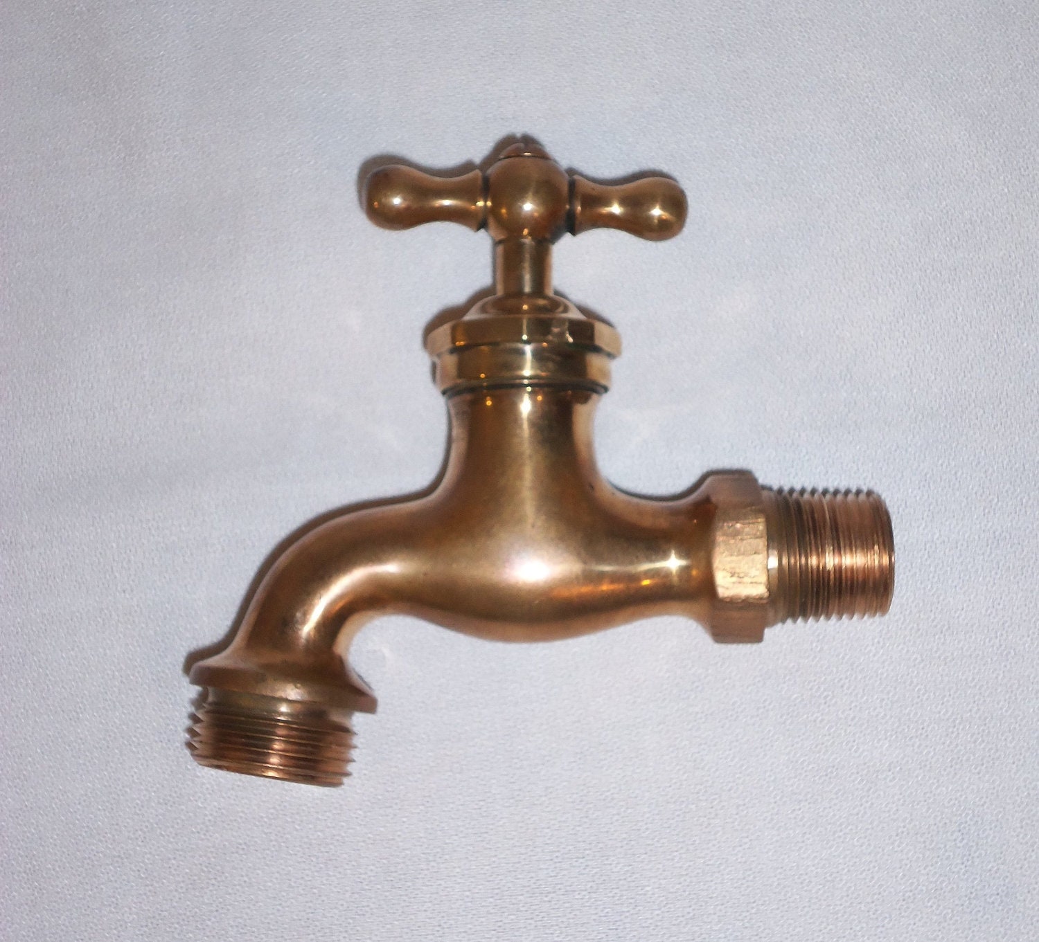 Early 20th century Red Brass Hose Bib. by EnterpriseAmericana