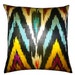 Reserved for Kristin Pure Silk Vintage Ikat Pillow Case Hot Pink Purple Gold Teal (20'' x 20'')