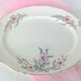 Lovely Vintage Pink Floral Serving Platter Crown Potteries CRP11 Gold Trim