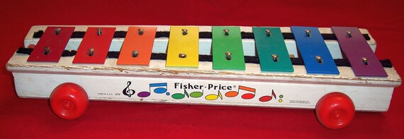 fisher price pull along xylophone