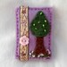 Felt tree brooch - hand sewn - badge - nature