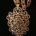Trifari Filigree Pendant Necklace Vintage