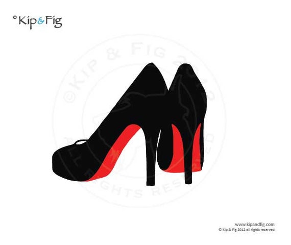 Stiletto shoes applique template pdf applique pattern