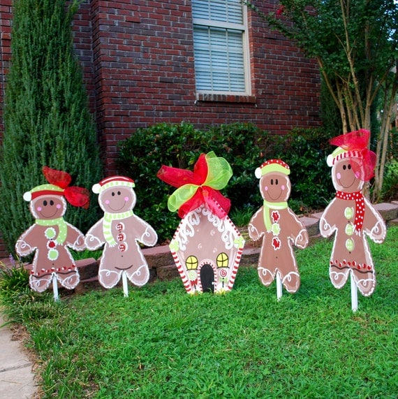  Christmas  Yard Decor  Gingerbread  Man Christmas  Decor 
