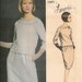 Vintage 1960's Dress Pattern Vogue Paris Original 1371 Laroche