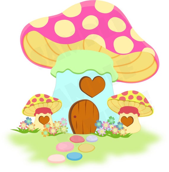 funky mushrooms clipart - photo #9