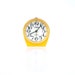 Yellow vintage alarm clock Slava retro home decor russian ussr