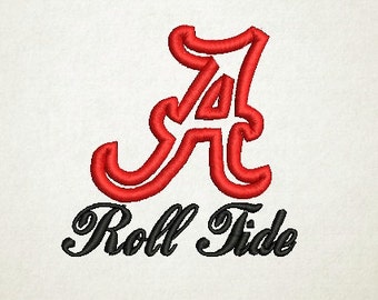 Alabama Applique Embroidery Design (1) Instant Download