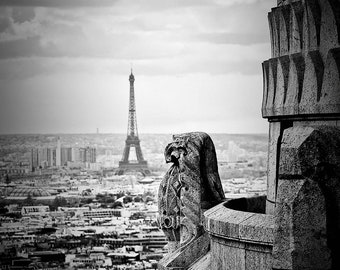 View From Sacre Coeur-Paris,France,Fine Art Photo multiple sizes available, Architecture,Landscape,Parisian, Eiffel tower, View,Basilica