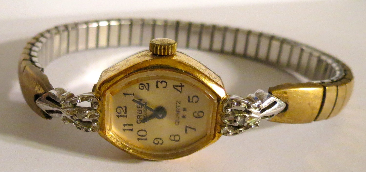 gruen ladies watches with diamonds