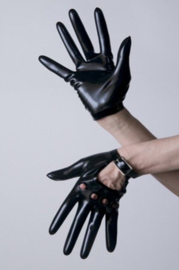 Latex Rubber Motorcycle Wrist Gloves by VEX Moto Gloves