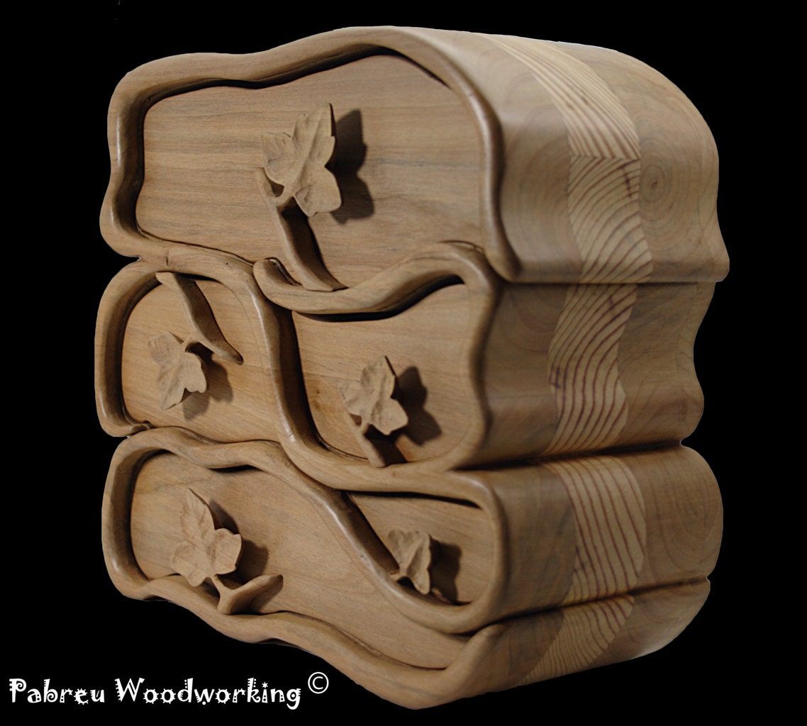 Items similar to Ivy Band saw box Jewelry box on Etsy