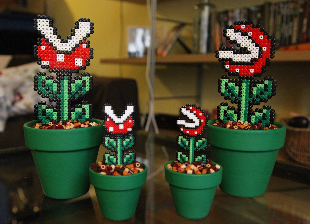 Super Mario Planta Piraña Pequeña Planta Carnívora Inspirada