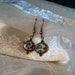 Vintage Floral Cloisonné Earrings c. 1970s