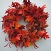 20% off Sale, Fall Wreath, Autumn Wreath, Thanksgiving Wreath, Fall's Fire Wreath